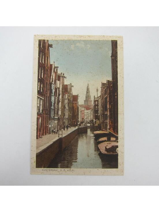 Other - Postcard Netherlands Amsterdam Canal O.Z. Kolk Antique Unposted RARE